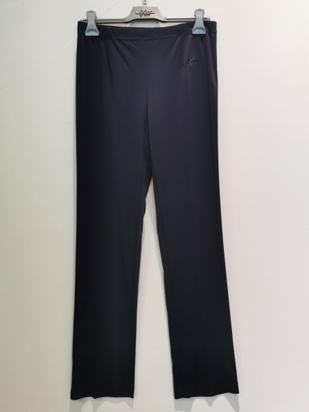 Exsy Stoffhose mit Gummizug dunkelblau