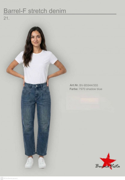Buena Vista Jeans Barrel F shadow blue