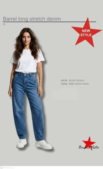 Buena Vista Jeans Barrel long